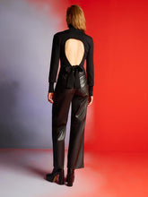 Wide Leg Pleather Pants